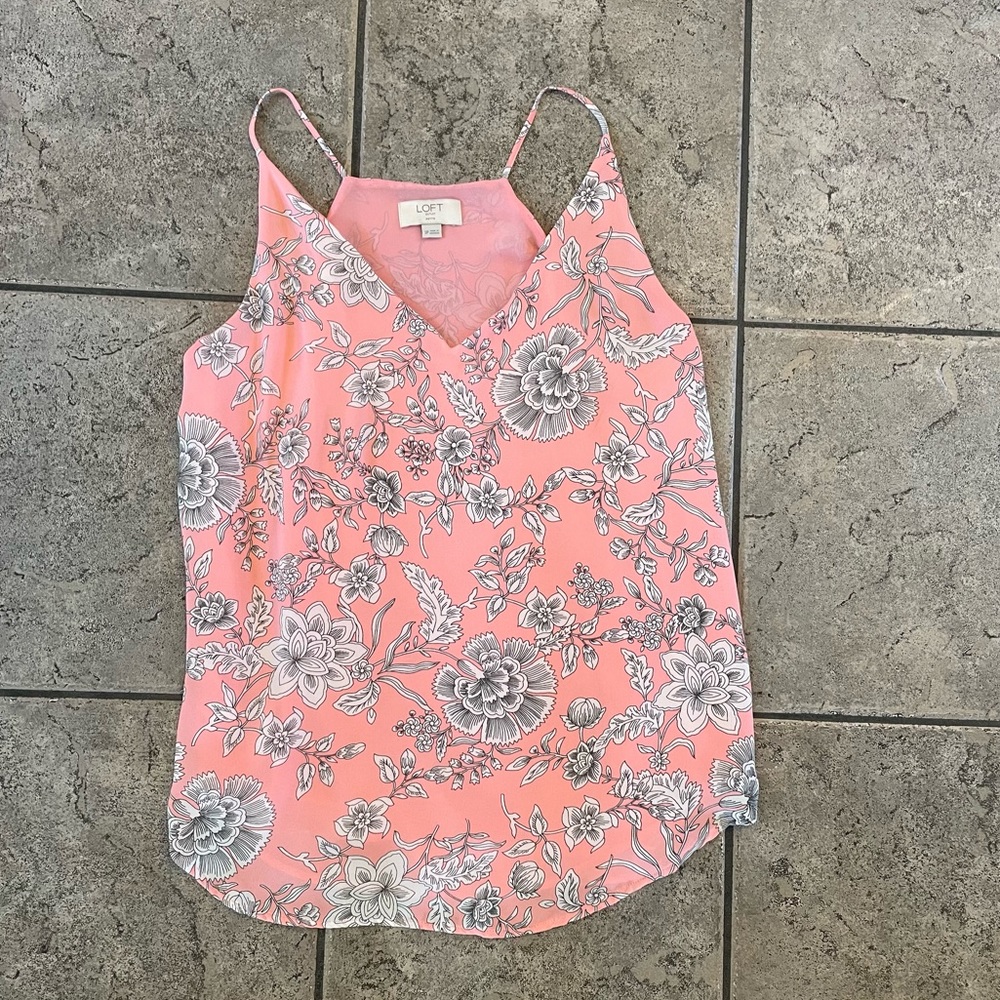 Loft Pink Tank Size S Petite